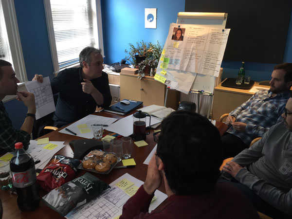 Empathy stage: design team working session